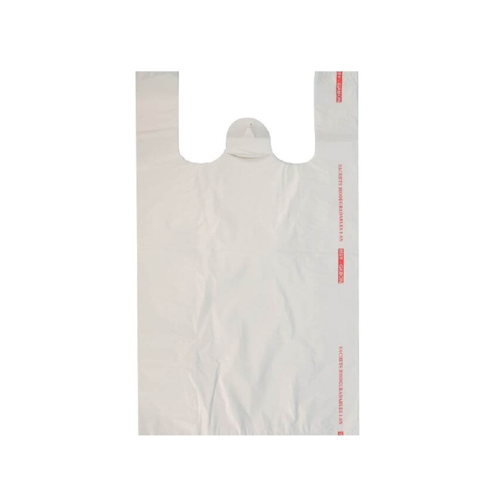 Pungi Biodegradabile Albe 24x6x44, 500 Buc/Bax - Sacose Ecologice