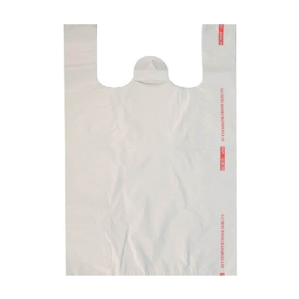 Pungi Biodegradabile Albe 27x8x50, 500 Buc/Bax - Plase Reciclabile