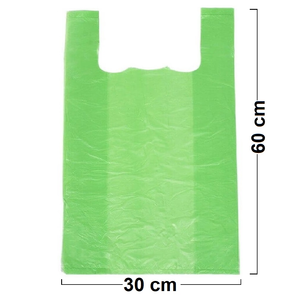 Pungi Biodegradabile Verzi 30x9x60, 500 Buc/Bax - Ambalaje Reciclabile si Ecologice