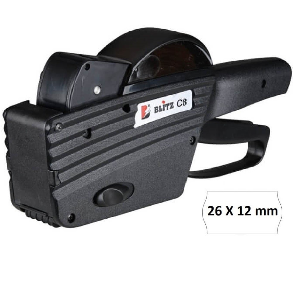 Marcator de Pret Blitz C8, Un Rand, 8 Caractere, Etichete 26x12 mm, Aparat de Etichetat, Aparate de Etichetat, Marcatoare de Pret, Marcator Pret, Marcatoare Pret, Aparate Etichetat, Aparate Etichete, Aparat Etichete, Marcatoare pentru Pret