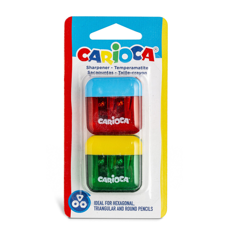 Ascutitoare Mini Cu 2 Capete Si Recipient, 2 Buc/blister, Carioca