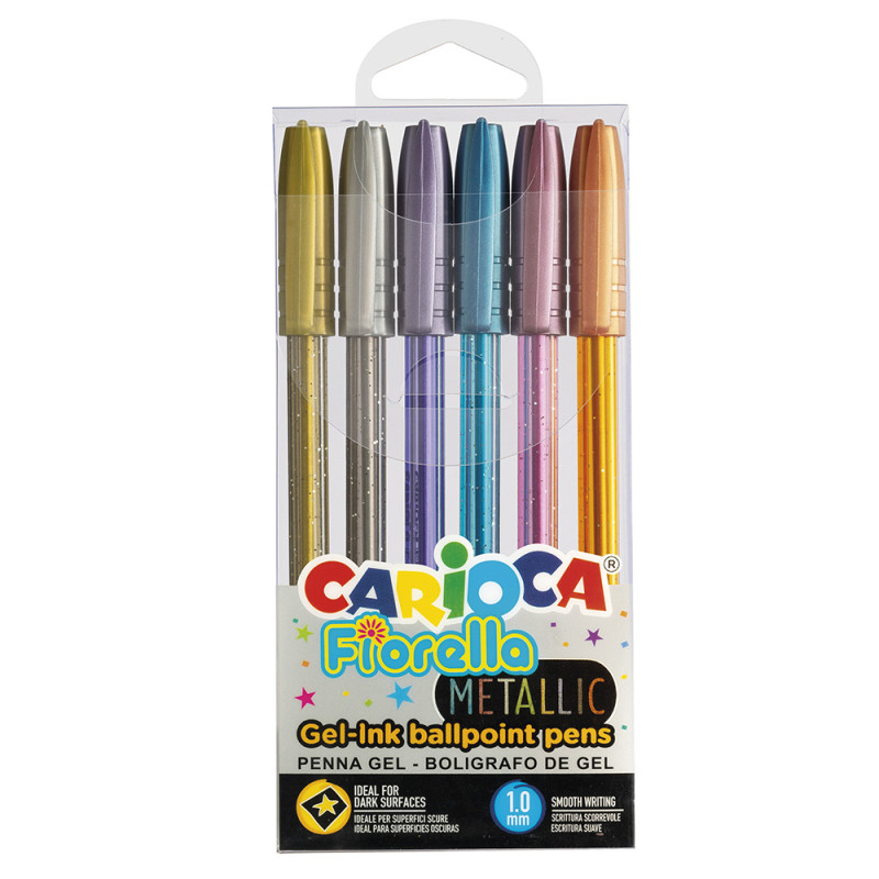 Pixuri Colorate Carioca, Metalizate, Fiorella - 6 Buc/set Pixuri Colorate Carioca, Metalizate, Fiorella - 6 Buc/set