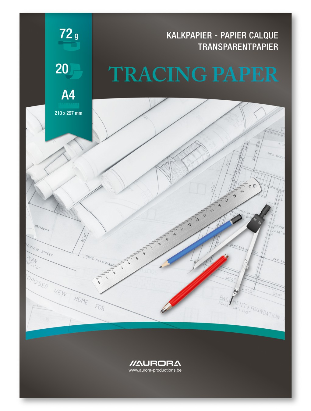 Hartie Calc A4 - 210 X 297mm, 20 File - 72g/mp, Aurora Raphael