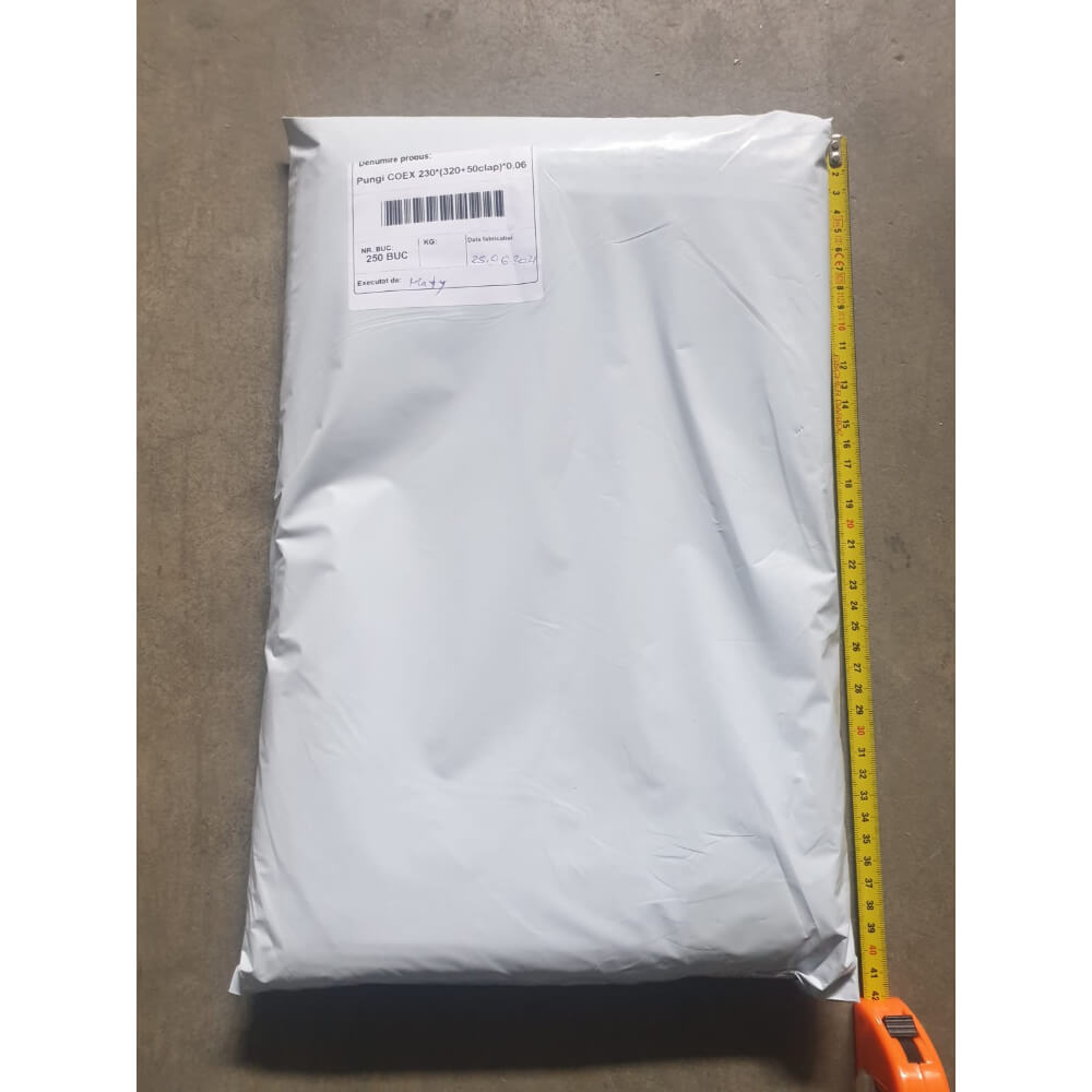 Set 250 Pungi pentru Curierat Coex 230x320+50 x 0.06 mm (L x H x Burduf + Clapa), Capacitate 2 Kg, Pungi Curierat, Pungi pentru Curierat, Pungi de Curierat, Pachete Curierat, Pachete pentru Curierat, Plicuri Curierat Set 250 Pungi pentru Curierat Coex 230x320+50 x 0.06 mm (L x H x Burduf + Clapa), Capacitate 2 Kg, Pungi Curierat, Pungi pentru Curierat, Pungi de Curierat, Pachete Curierat, Pachete pentru Curierat, Plicuri Curierat