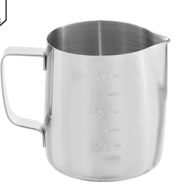 Cana Din Inox Pentru Lapte, Capacitate 350 Ml, Dimensiune 13x7.5x9.5 Cm, Gradatie 350 Ml