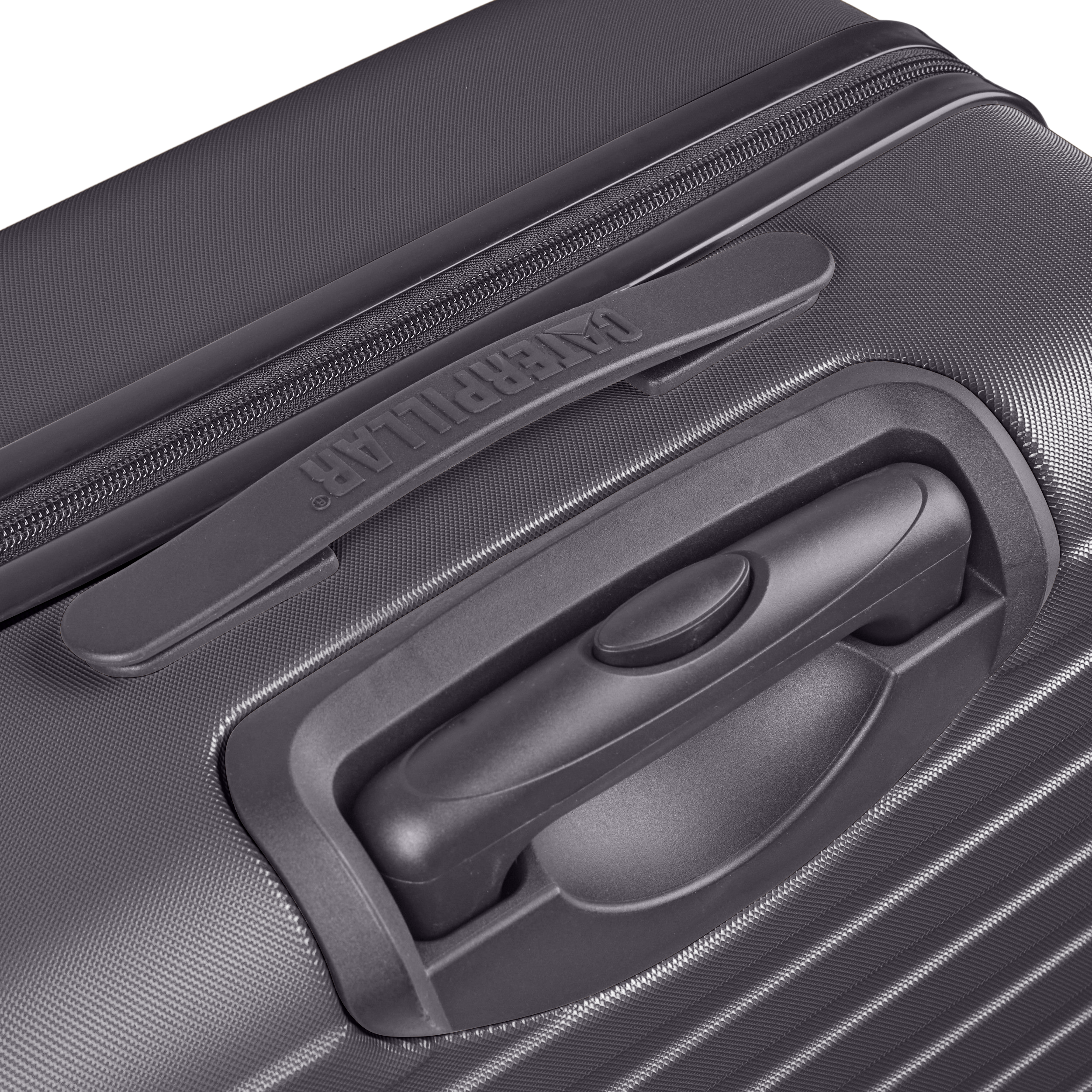 Set 3 Trollere Caterpillar Rockford (20/24/28 Inch) - Material Abs - Negru