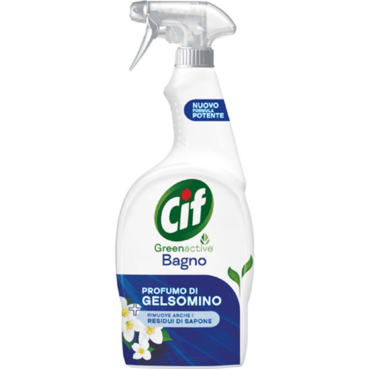 Solutie Cif Spray Bagno Anticalcar, Parfur De Iasomie, 650 Ml Solutie Cif Spray Bagno Anticalcar, Parfur De Iasomie, 650 Ml