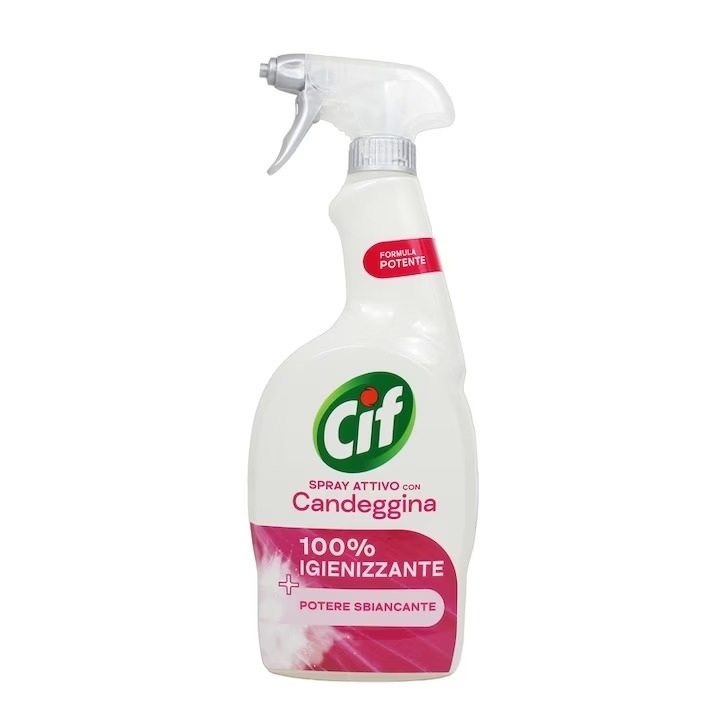 Solutie Cif Spray Candeggina, Fara Parfum, 650 Ml Solutie Cif Spray Candeggina, Fara Parfum, 650 Ml