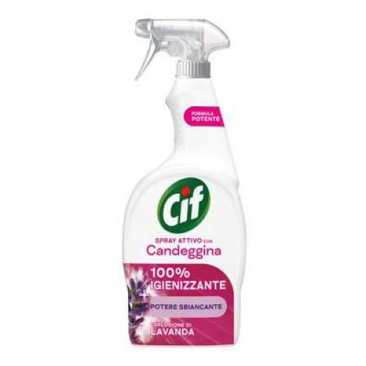 Solutie Cif Spray Candeggina, Parfum de Lavanda, 650 ml Solutie Cif Spray Candeggina, Parfum de Lavanda, 650 ml