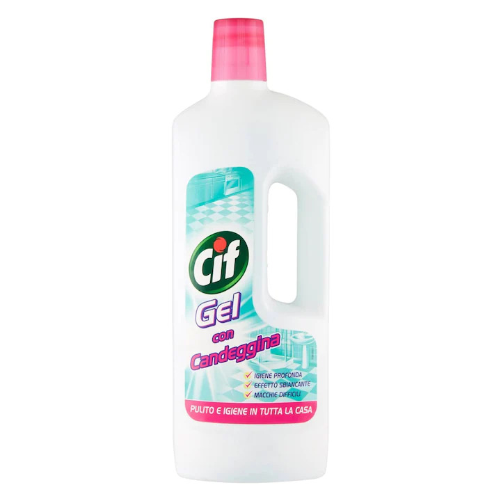 Gel De Curatare Cif Cu Inalbitor Candeggina, 750ml Gel De Curatare Cif Cu Inalbitor Candeggina, 750ml