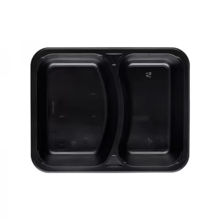 Cutie Meniu Pp Termosudabila 2 Compartimente, Dimensiune 227x178x5 Cm, Culoare Neagra