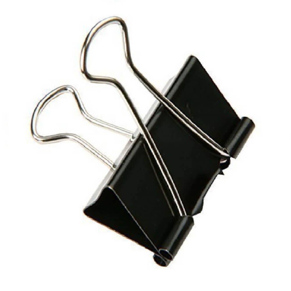 Clips Metalic Binder 41 mm, 12 Buc/Bax - Cleme pentru Prindere