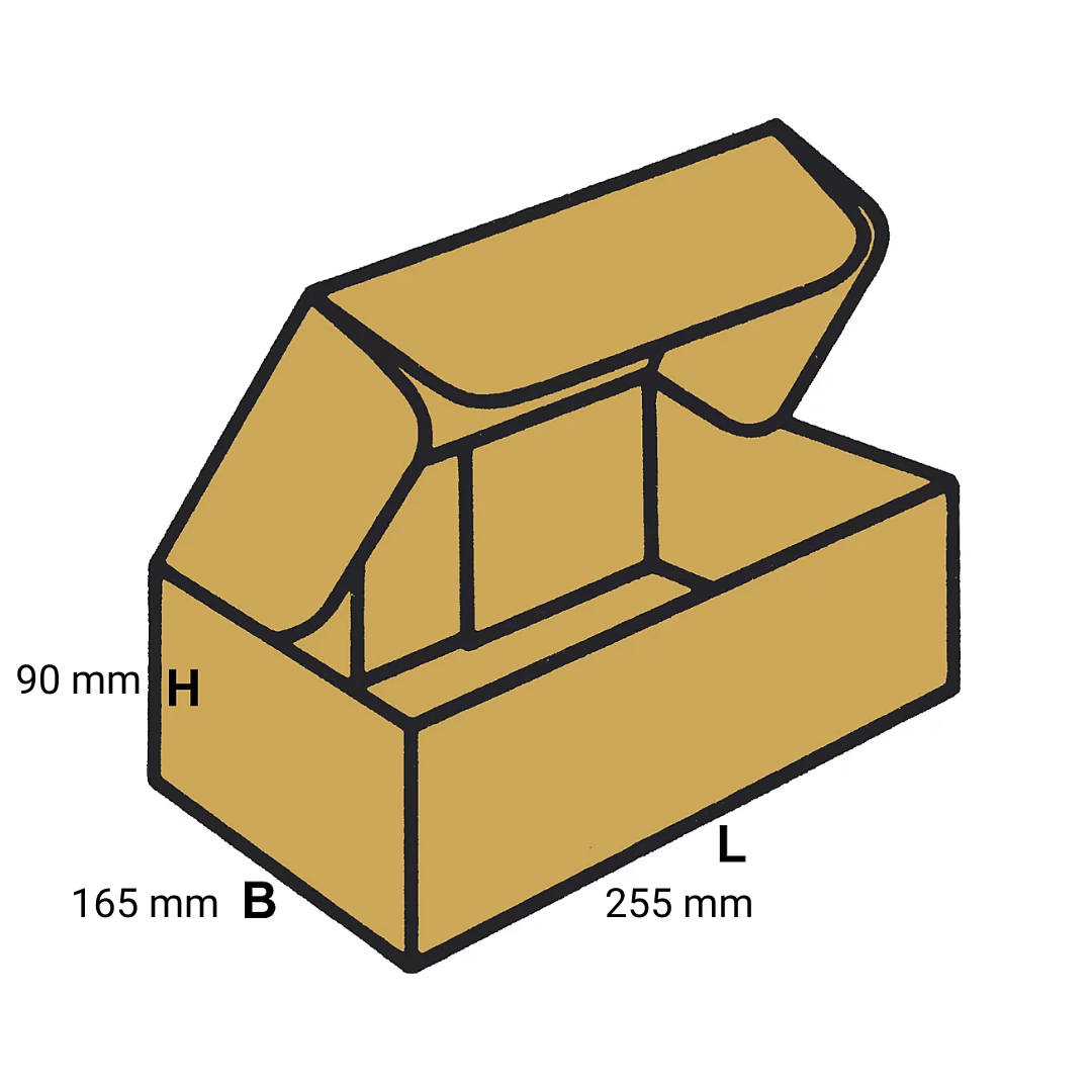 Cutie Autoformanta Cu Clapeta Din Carton Co3,dim 255x165x90mm,structura Ctft 420g Cutie Autoformanta Cu Clapeta Din Carton Co3,dim 255x165x90mm,structura Ctft 420g