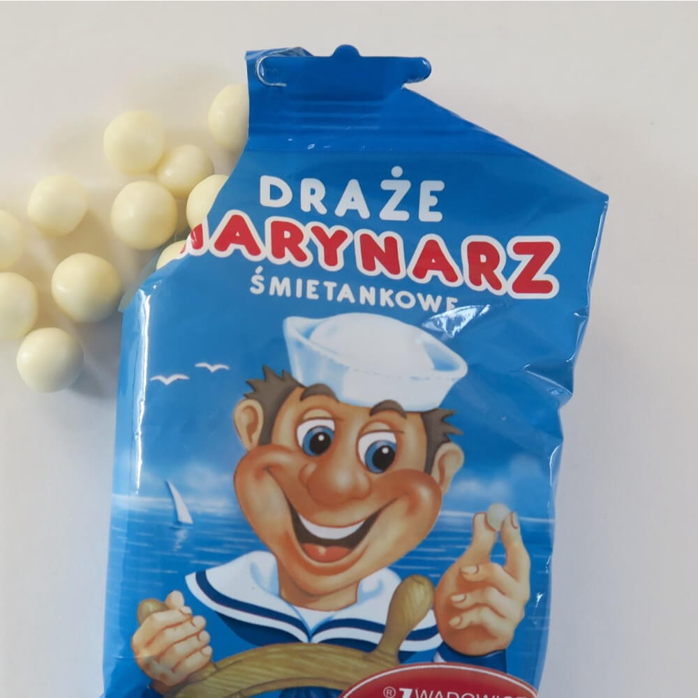 Drajeuri cu Ciocolata Alba Skawa Marinar, 70 g