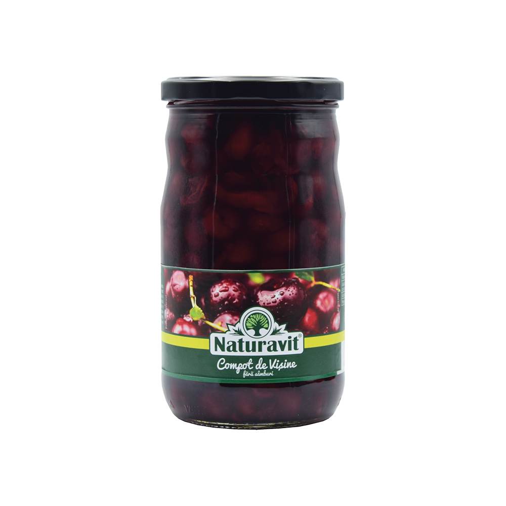 Compot de Visine fara Samburi Naturavit, 720 ml
