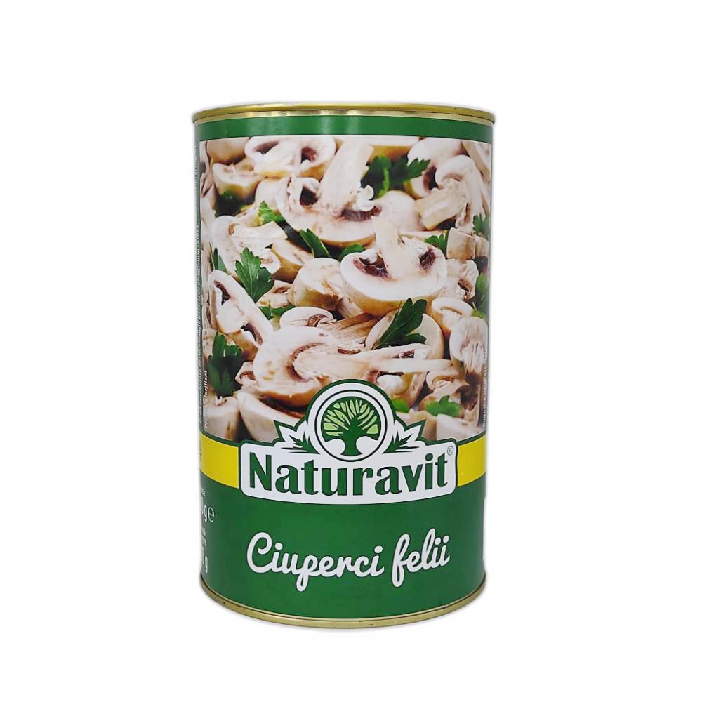 Ciuperci Felii in Cutie Naturavit, 4250 ml