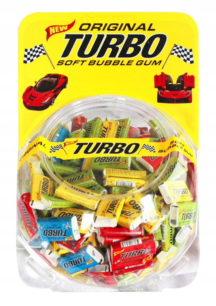 Guma Turbo Original in Bol de Plastic, 300 Buc