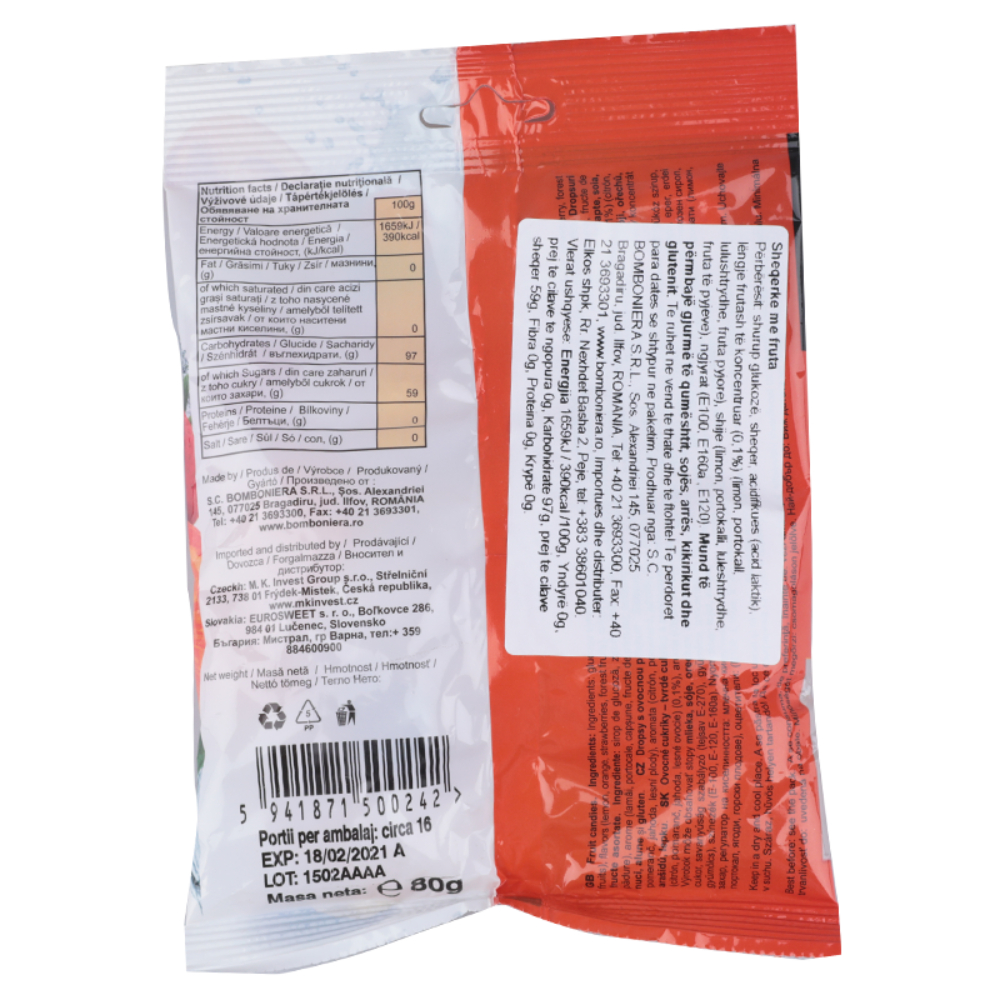 Bomboane Asortate Cipi, 80 g