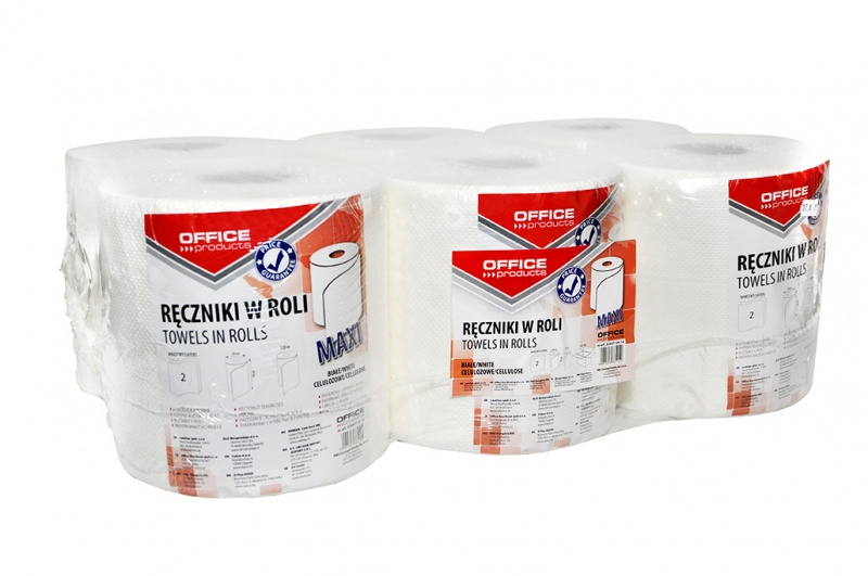 Prosop Rola Hartie Alba, 120m - 2 Straturi, Office Products Maxi
