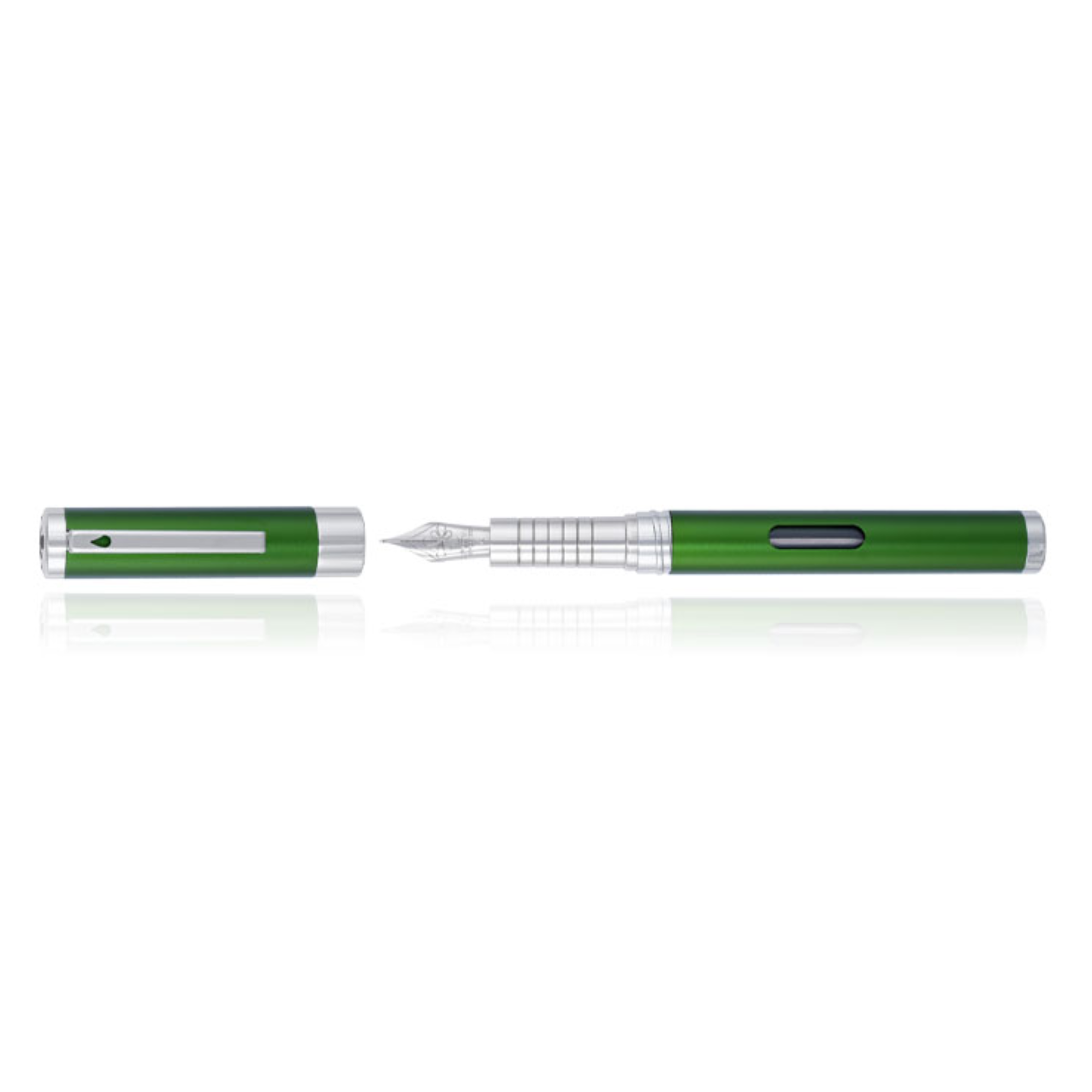 Stilou Diplomat Nexus, Cu Penita M, Din Otel Inoxidabil - Green Chrome