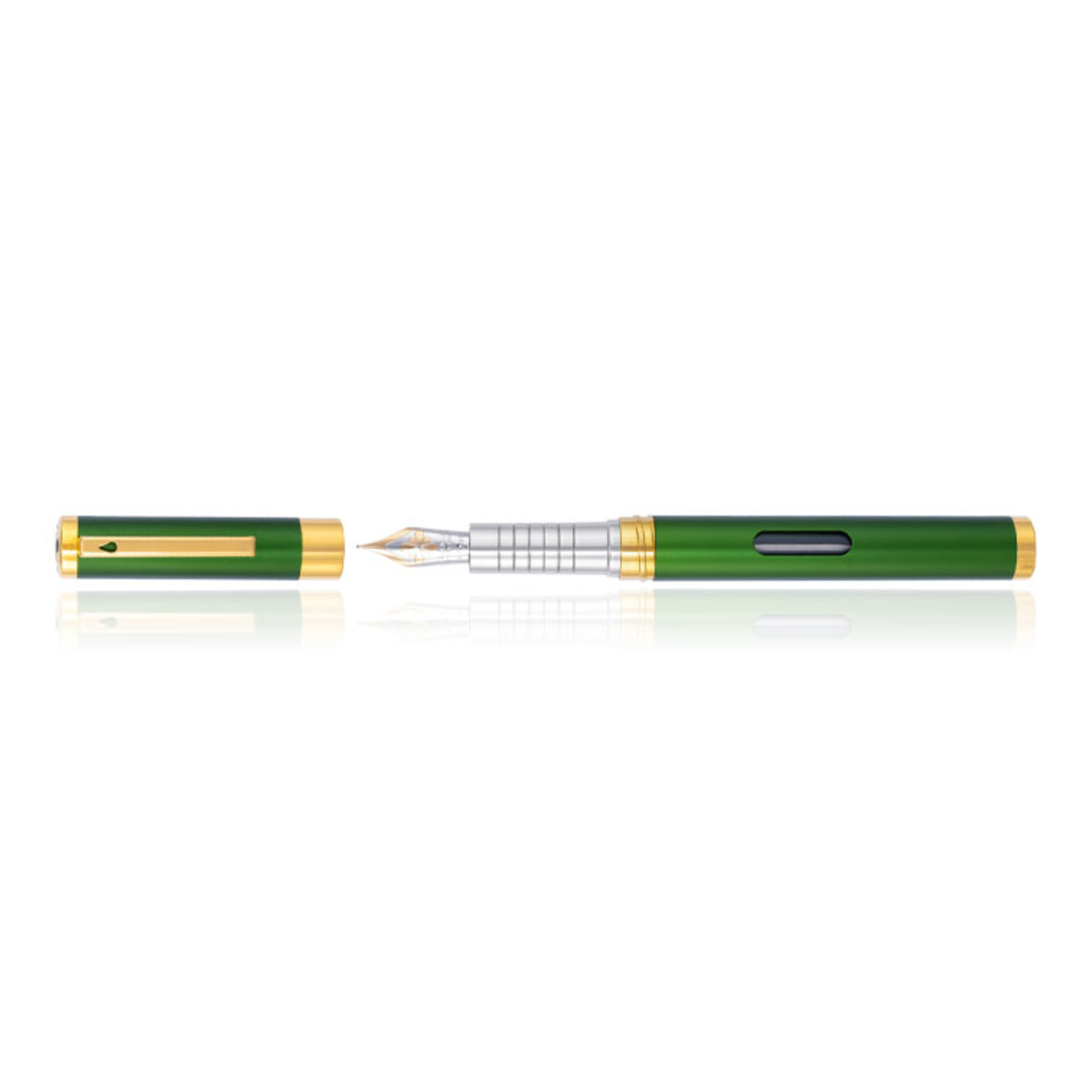 Stilou Diplomat Nexus, Cu Penita M, Aurita 14kt. - Green Gold