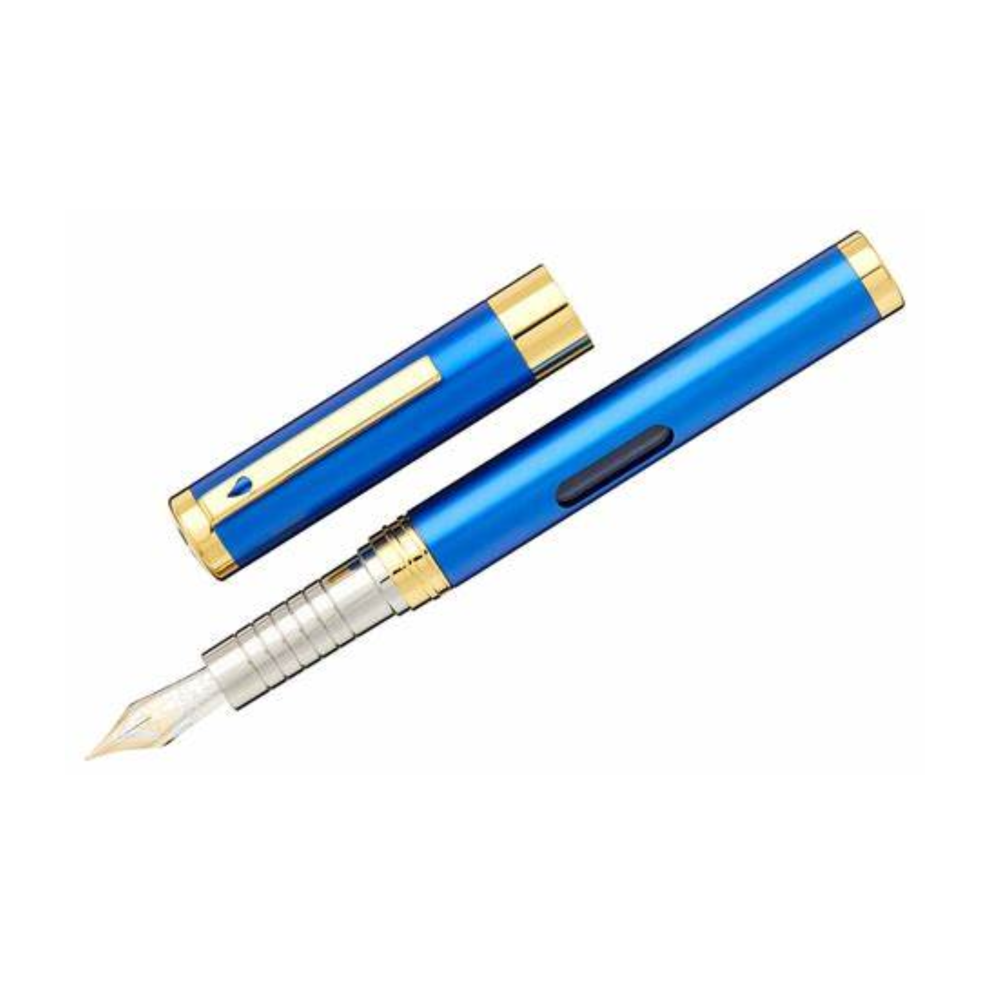Stilou Diplomat Nexus Demo, Cu Penita M, Din Otel Inoxidabil - Blue Gold