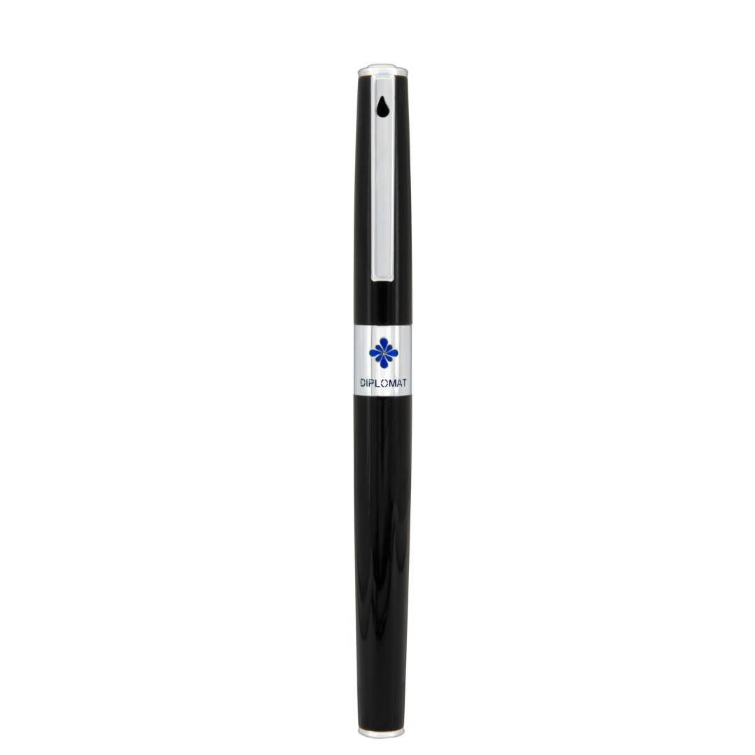 Stilou Diplomat Clr, Cu Penita M, Din Otel Inoxidabil - Black Lacquer