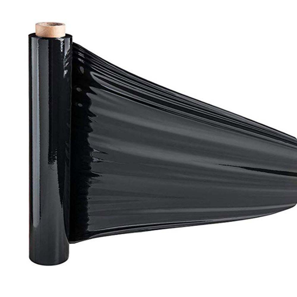 Folie Stretch Neagra Uz Manual 3 Kg, Folie 23 MIC, Latime Folie 500 mm, Tub Carton 700 gr, Folie Stretch 2,3 Kg