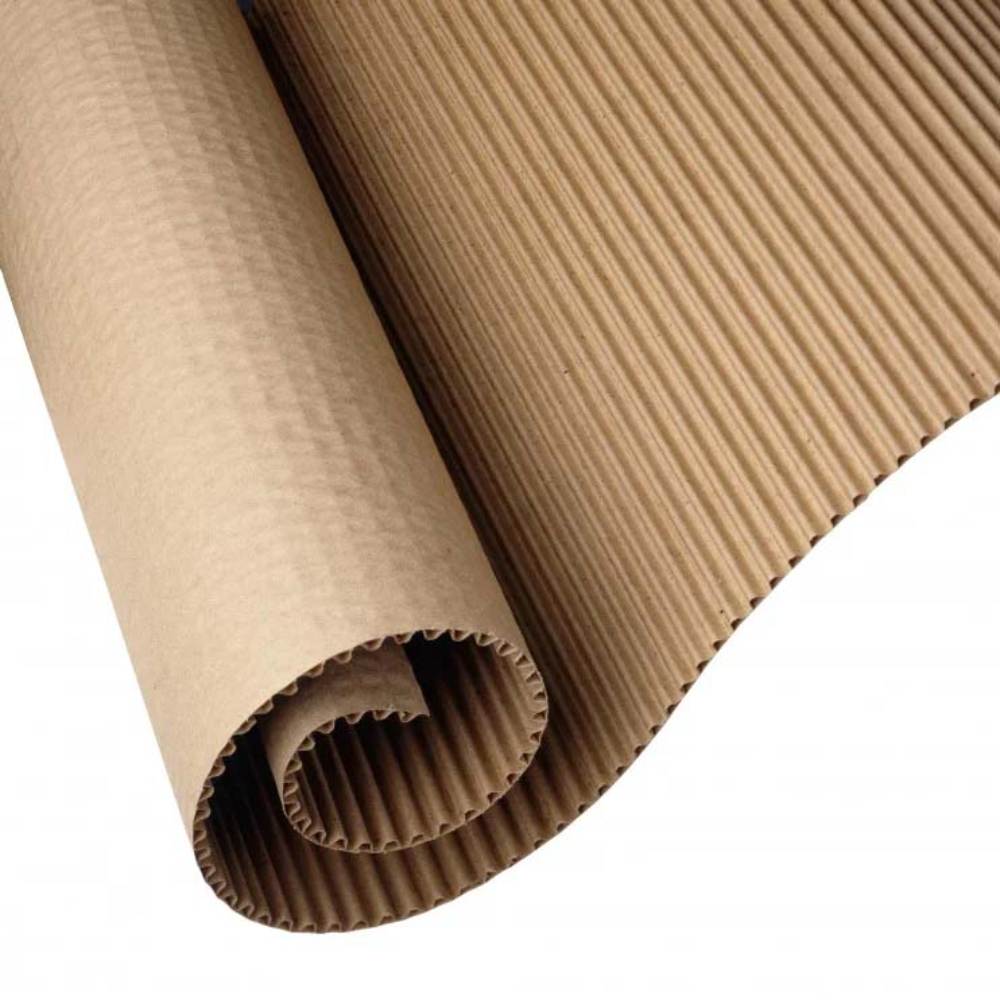 Rola din Carton Ondulat CO2 Natur, 1 m Latime, Lungime Rola 20 m, Grosime Carton 300 g/mÂ²