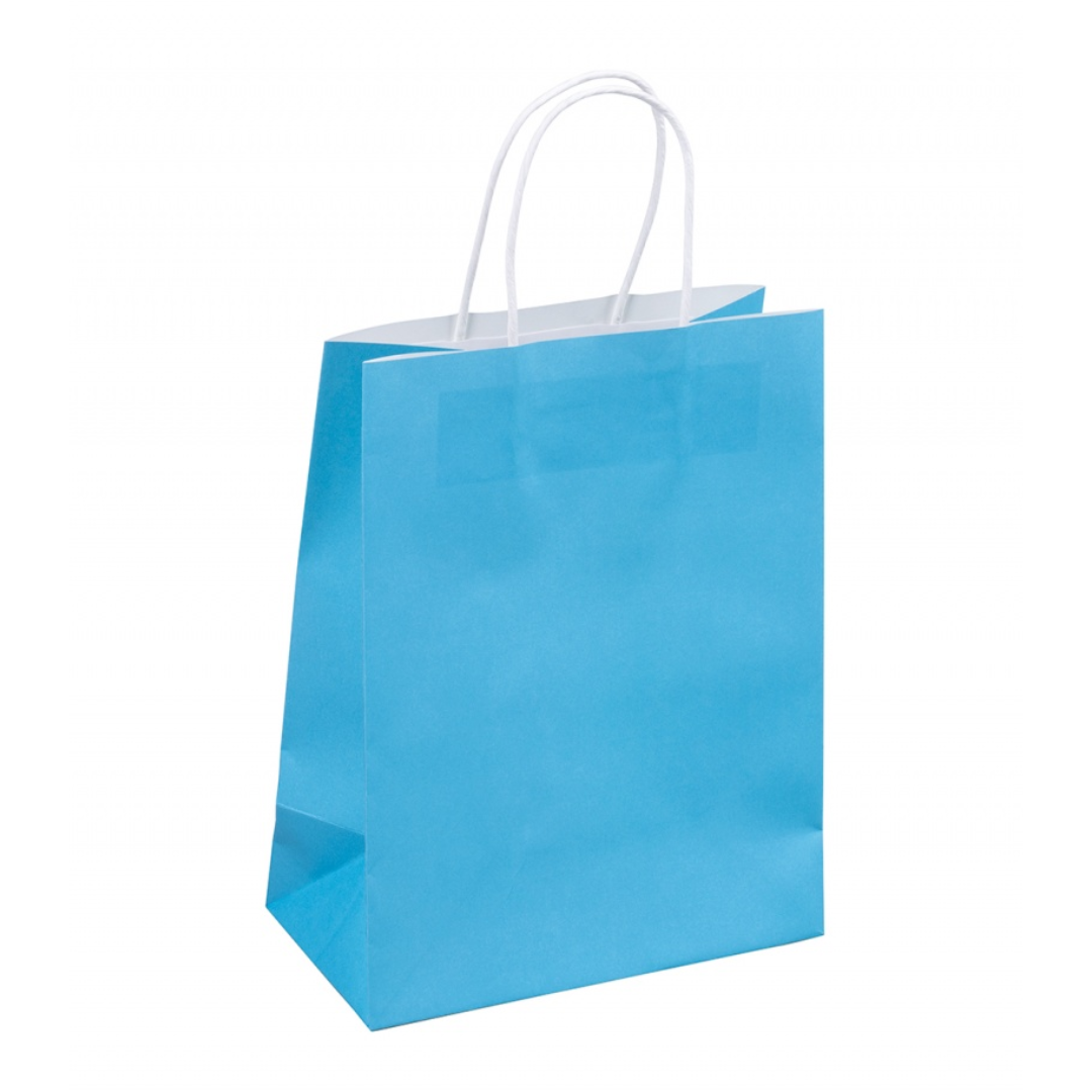 Punga Cadou, Hartie Kraft 120gsm, Culori Uni, 18x23x10cm, Donau Home - Culori Asortate