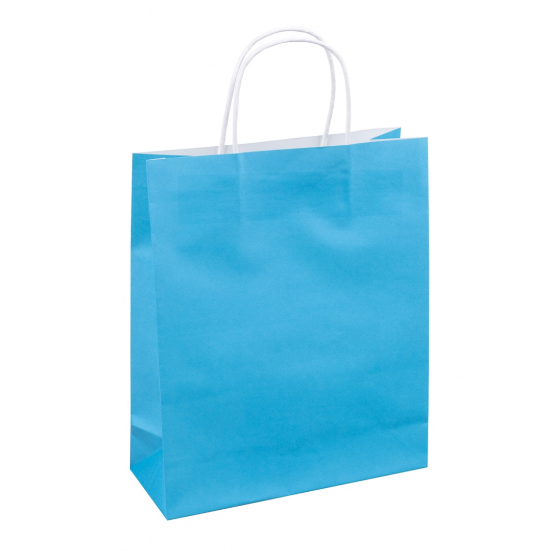 Punga Cadou, Hartie Kraft 120gsm, Culori Uni, 25x30x10cm, Donau Home - Culori Asortate