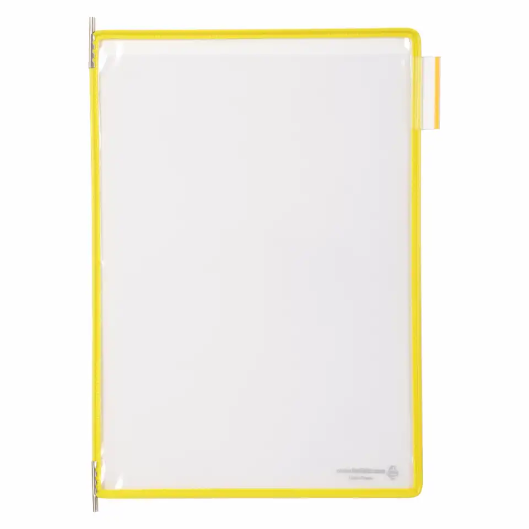Buzunare Prezentare Pentru Display, A4, (10 Buc/set), Rama Metalica, Djois - Galben