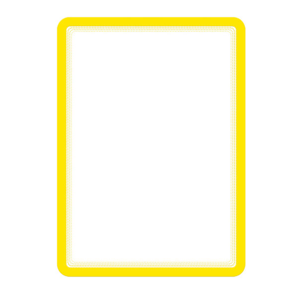 Buzunar Magnetic Pentru Documente A4, Cu Rama Color, 2 Buc/set, Djois - Rama Galbena