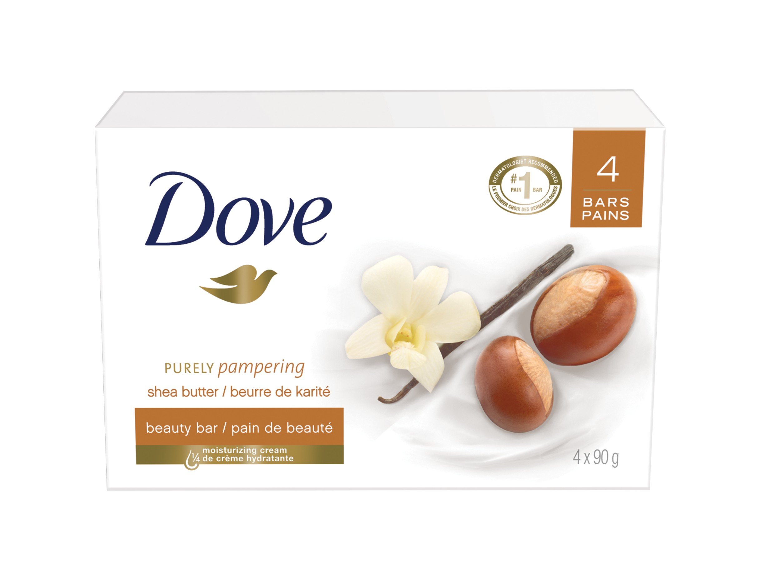 Sapun Crema Dove Shea Butter, Greutate 100 Gr, Cu Aroma De Vanilie , Textura Solida