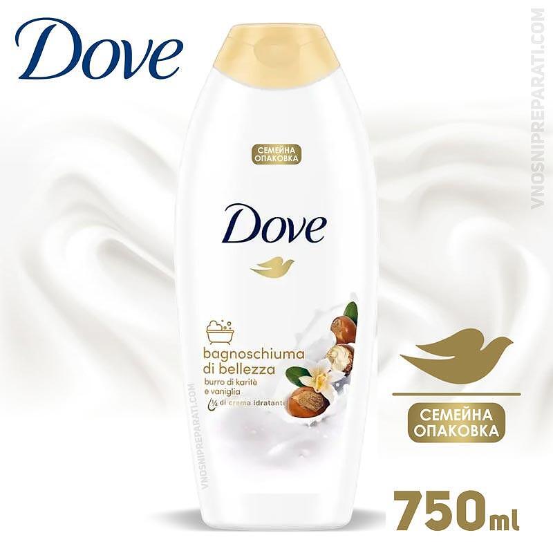 Gel De Dus Dove Nourishing Silk Pentru Piele Hidratata, Cantitate  750 Ml