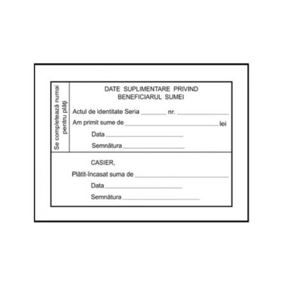 Dispozitie de Plata Casa A6, 100 File/Carnet - Formulare Tipizate pentru Plata si Incasare