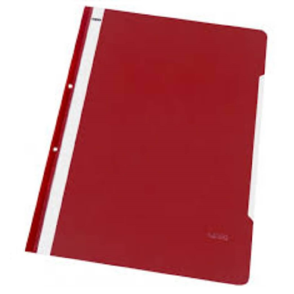 Dosar A4 Plastic NOKI Rosu cu Sina si Perforatii - Mapa Arhivare