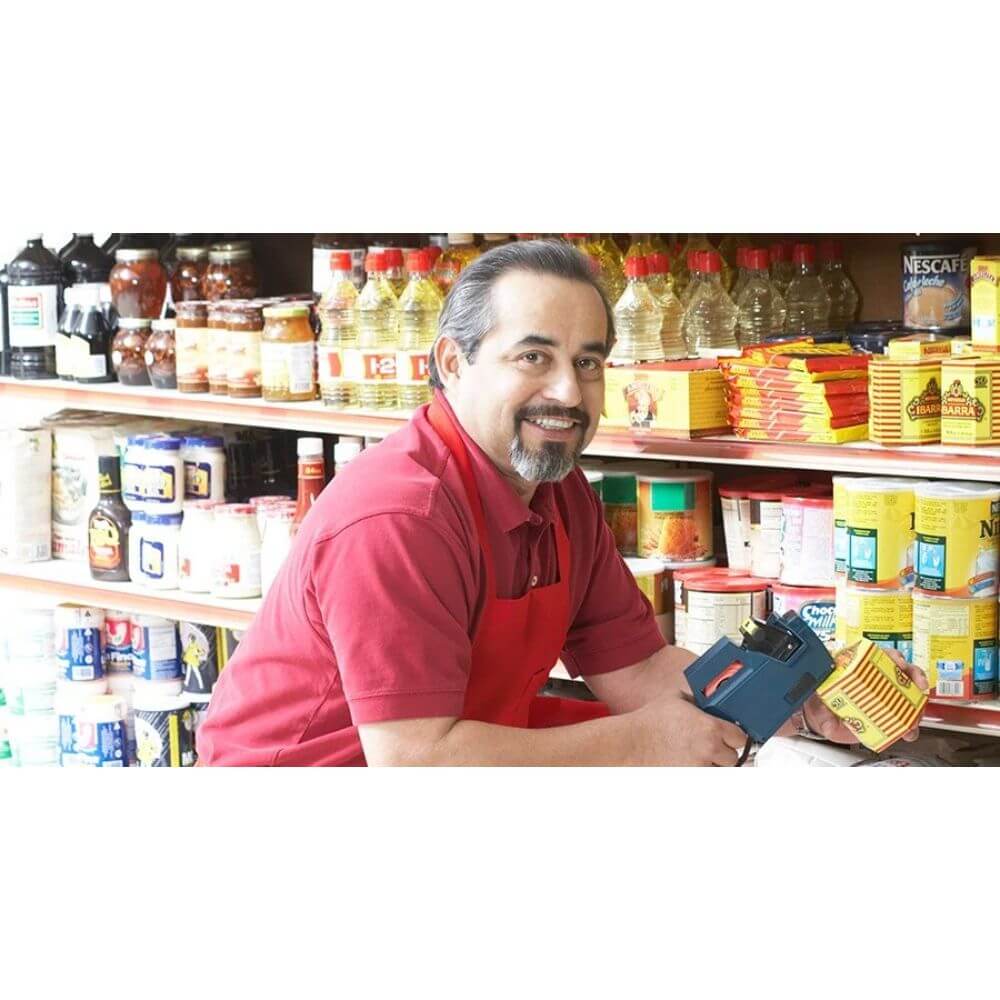 Rola 1000 Etichete Pret Portocalii 26x16 mm, Etichete pentru Marcatoare de Pret, Etichete Autoadezive Colorate, Etichete Pret, Etichete Autoadezive Pret, Etichete Pret Colturi Rotunjite, Etichete cu Colturi Rotunjite pentru Preturi