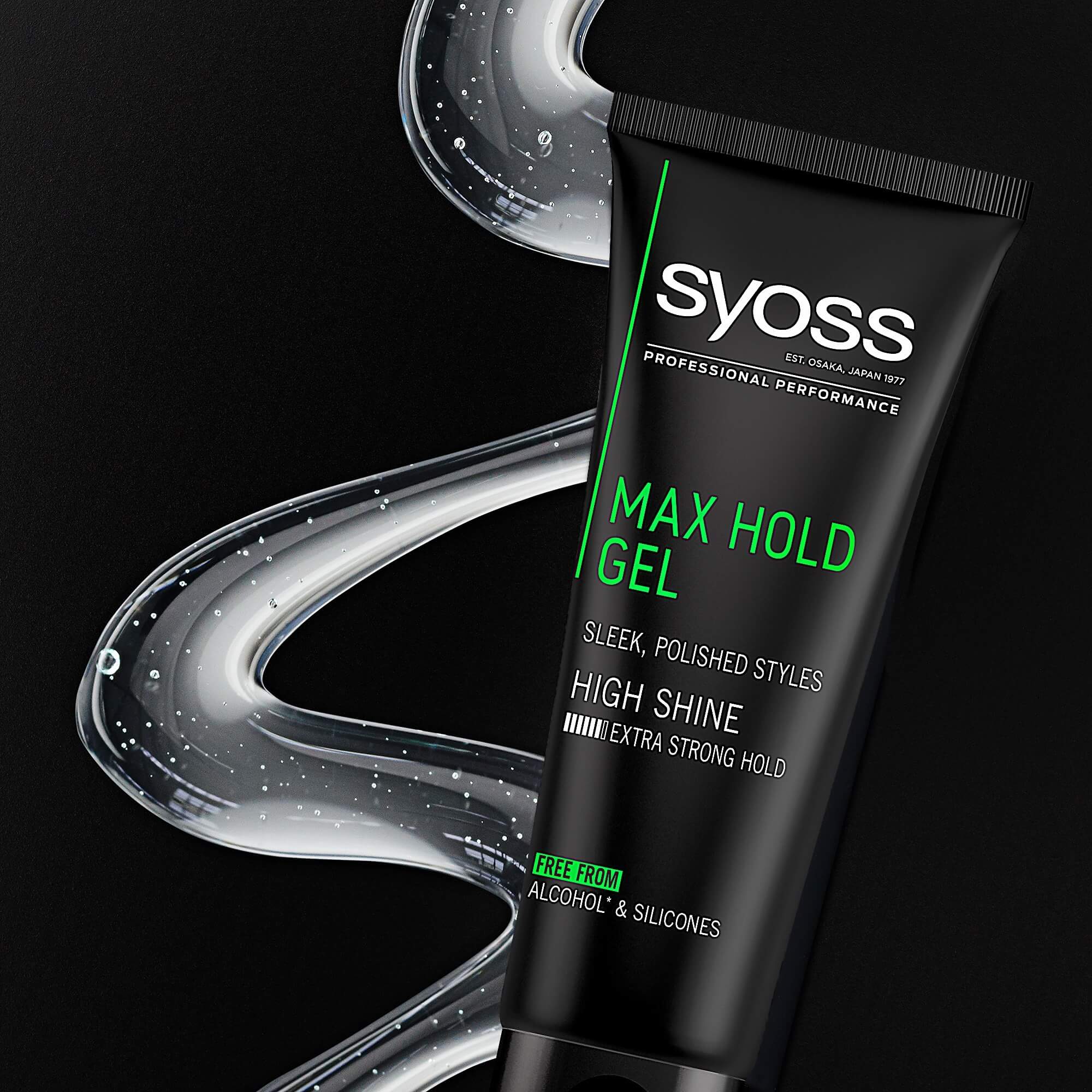 Gel de Par SYOSS Max Hold, 250 ml, Extra Strong Hold, Confera Stralucire Parului, Gel pentru Par, Gel Coafare Par, Gel de Par pentru Barbati, Gel de Par Fixator, Gel de Par cu Efect de Fixare, Gel Fixator pentru Par