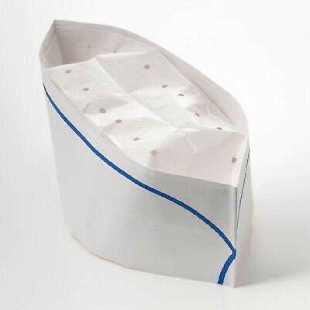 Boneta Bucatar, Marime Ajustabila, 100 Buc/Set, din Hartie Alba, Bonete Bucatar de Unica Folosinta, Boneta Tip Bucatar din Hartie, Boneta de Unica Folosinta Tip Bucatar, Bonete Bucatar din Hartie