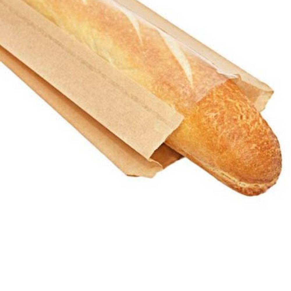 Pungi din Hartie cu Fereastra Neimprimate, Dimensiune 18x5x36 cm, Hartie Kraft MG Natur 40 g/mÂ², 1000 Buc/Bax