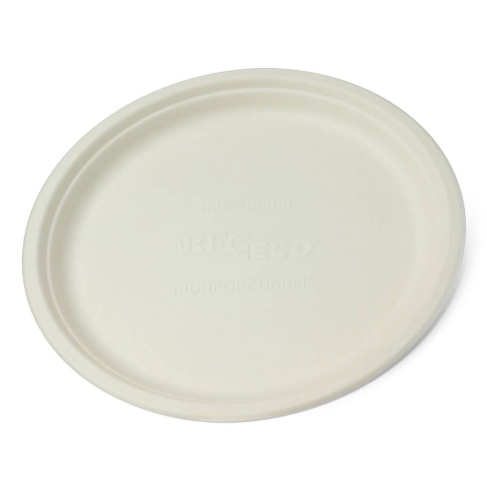 Set 400 Farfurii Plate Biodegradabile 26 cm din Fibra Lemnoasa, Dimensiune 260x20 mm
