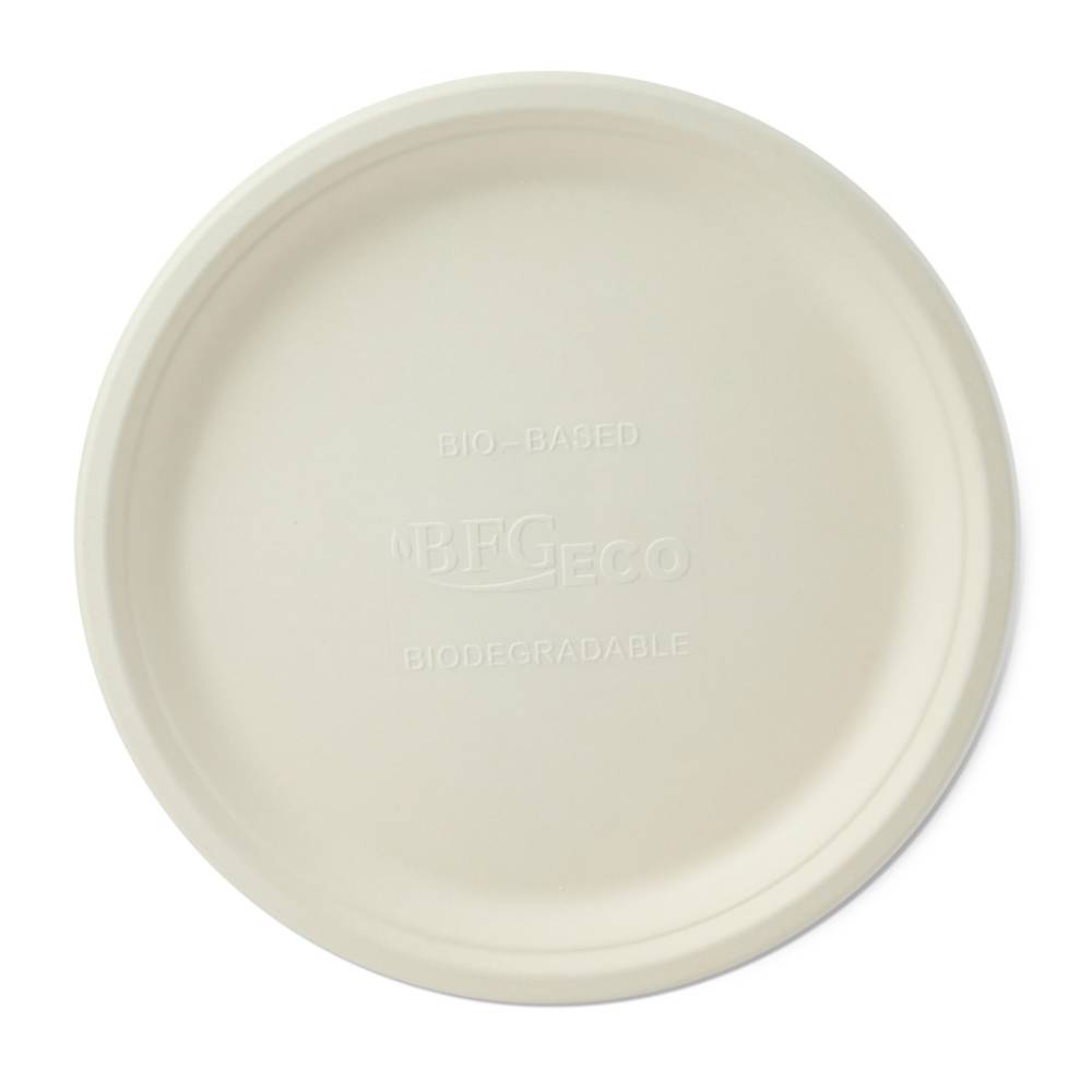 Set 400 Farfurii Plate Biodegradabile 26 cm din Fibra Lemnoasa, Dimensiune 260x20 mm