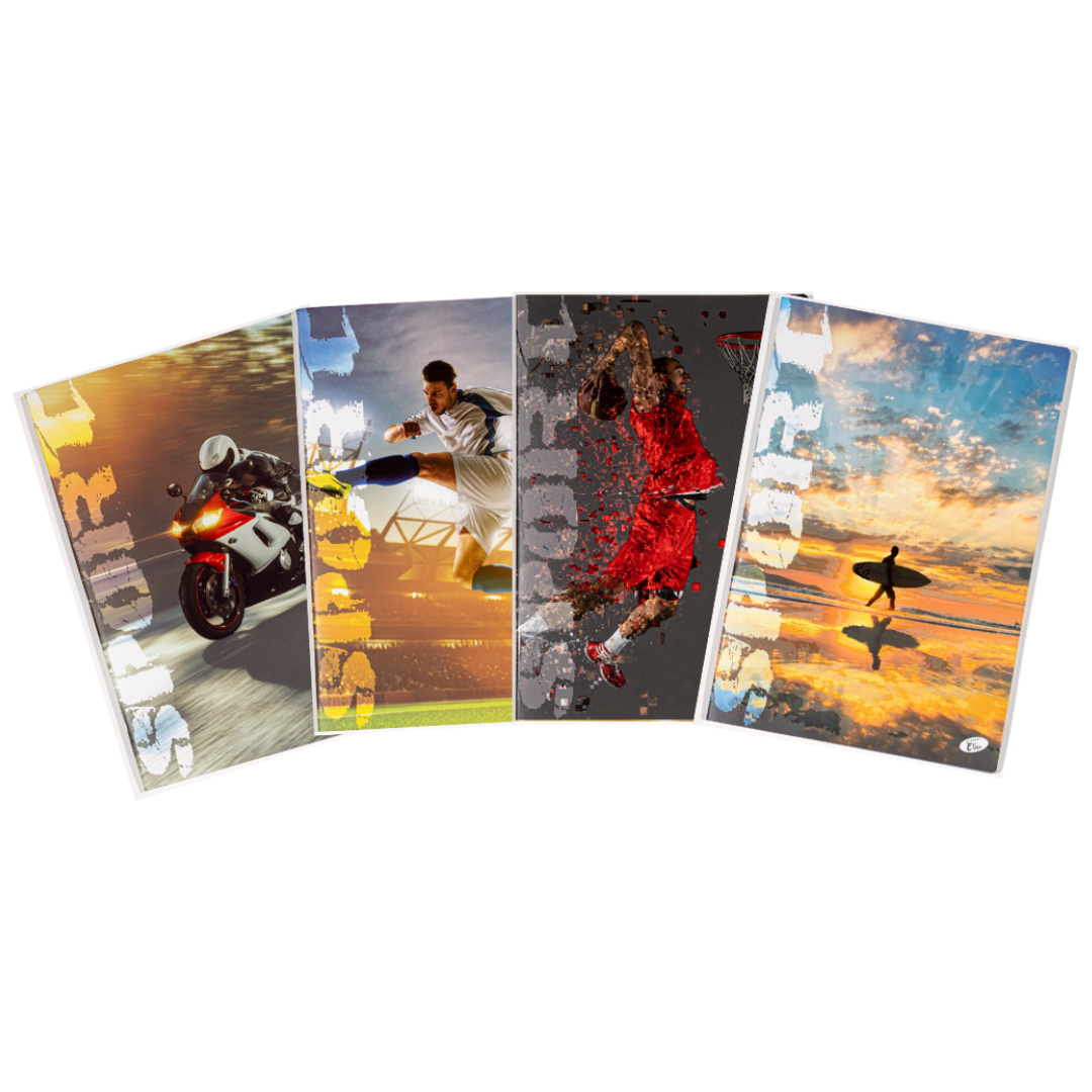 Caiet A4, 60 File, 80gsm, Coperta Carton 300gsm, Design Sports - Dictando Caiet A4, 60 File, 80gsm, Coperta Carton 300gsm, Design Sports - Dictando