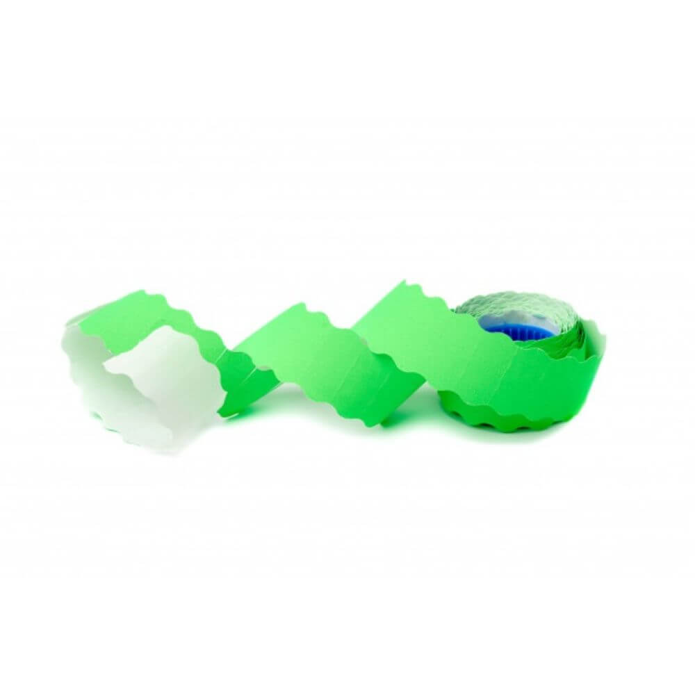 Rola 1500 Etichete Pret Verzi 26x12 mm, Etichete pentru Marcatoare de Pret, Etichete Autoadezive Colorate, Etichete Pret, Etichete Autoadezive Pret, Etichete Pret Colturi Rotunjite, Etichete cu Colturi Rotunjite pentru Preturi