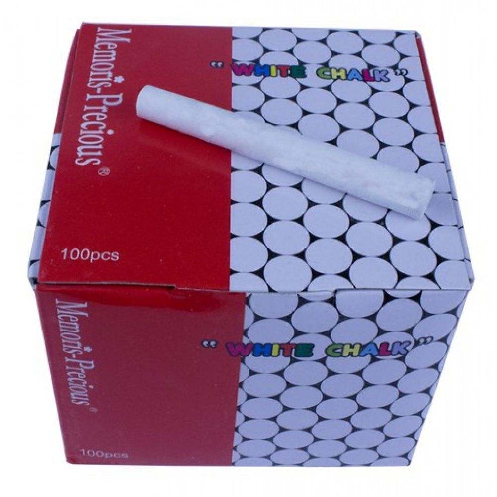 Creta Alba Rotunda Memoris, 100 Buc/Set - Creta Scolara