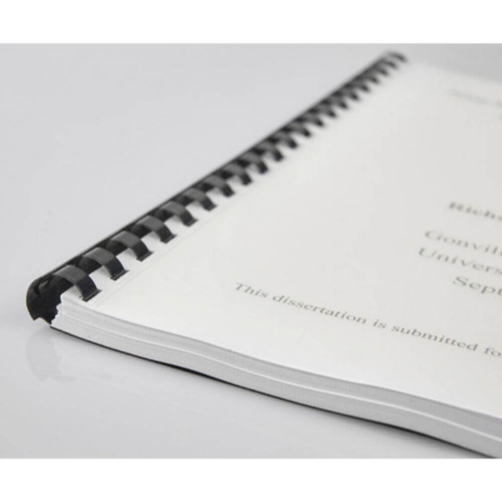 Inele din Plastic pentru Indosariere EVOffice, Dimensiune 12 mm, Capacitate 105 Coli, 100 Buc/Bax, Culoare Alb, Spirale din Plastic de Legat