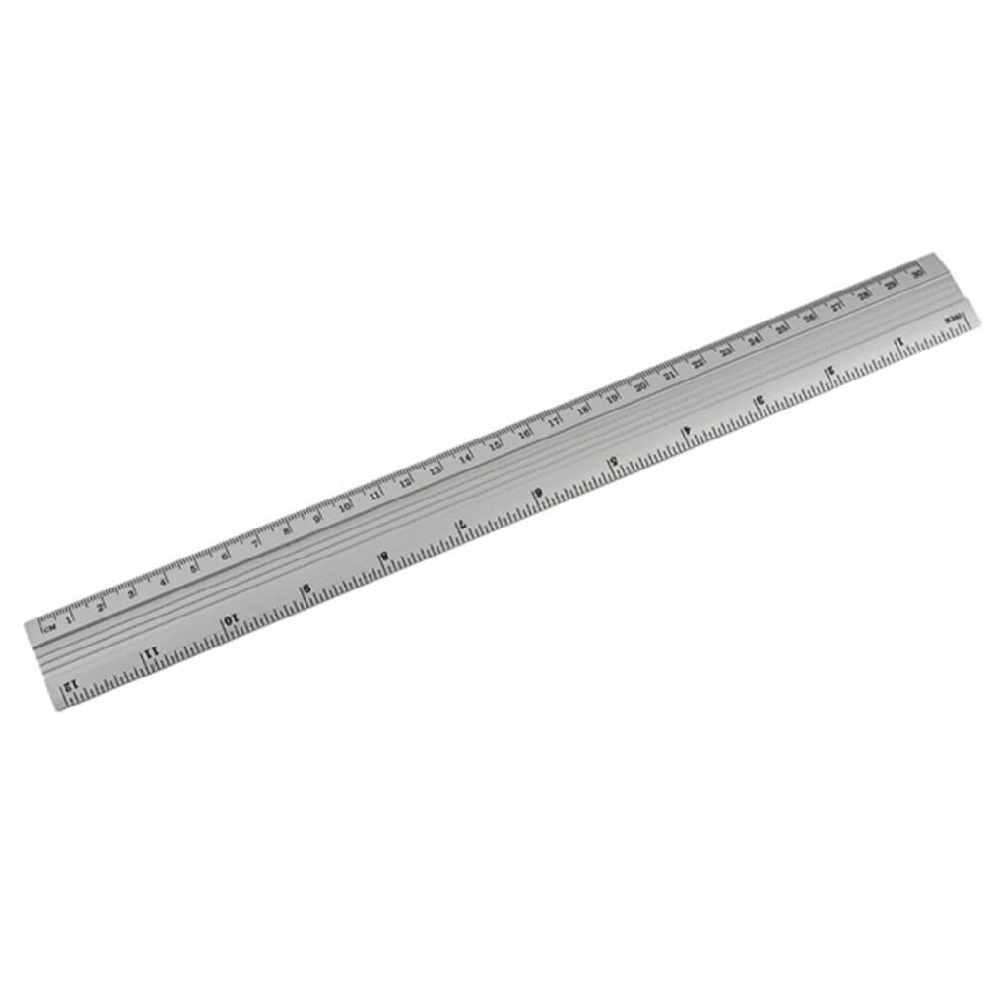 Rigla Gradata din Aluminiu, 30 cm - Instrumente Geometrie