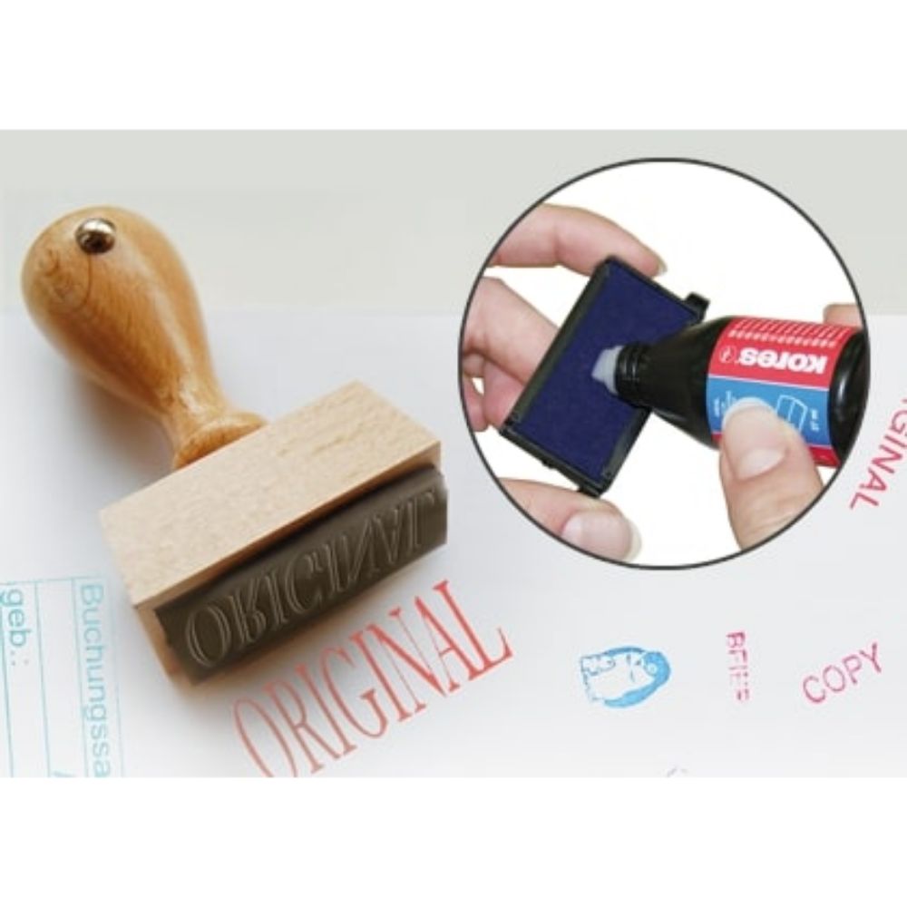 Tus Stampila Kores 27 ml, Culoare Rosu - Cerneala Birotica