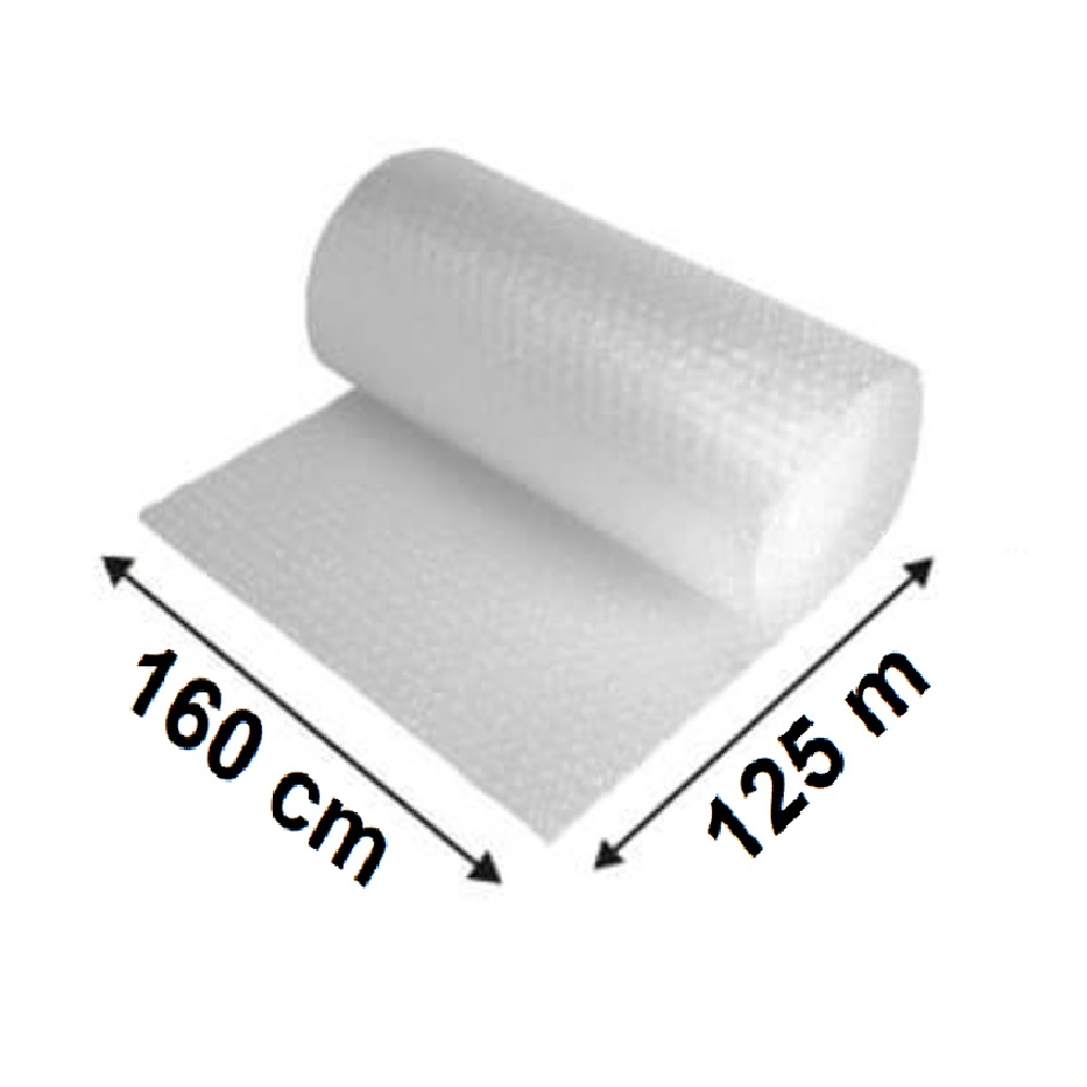 Folie cu Bule de Aer Mici, 160cm x 125m, 50 gmÂ²,  Ambalaj de Protectie pentru Produse Fragile, Folii de Protectie cu Bule de Aer, Folii Protectie Bule Ieftine, Folii cu Bule de Aer Transparente